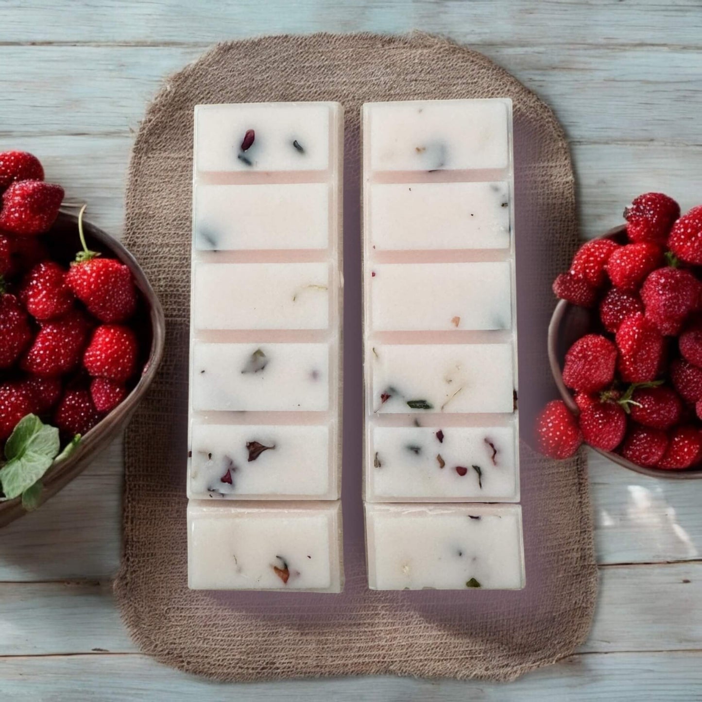 Fondant Tablette Fraise Rhubarbe - Parfum Fruité et Gourmand