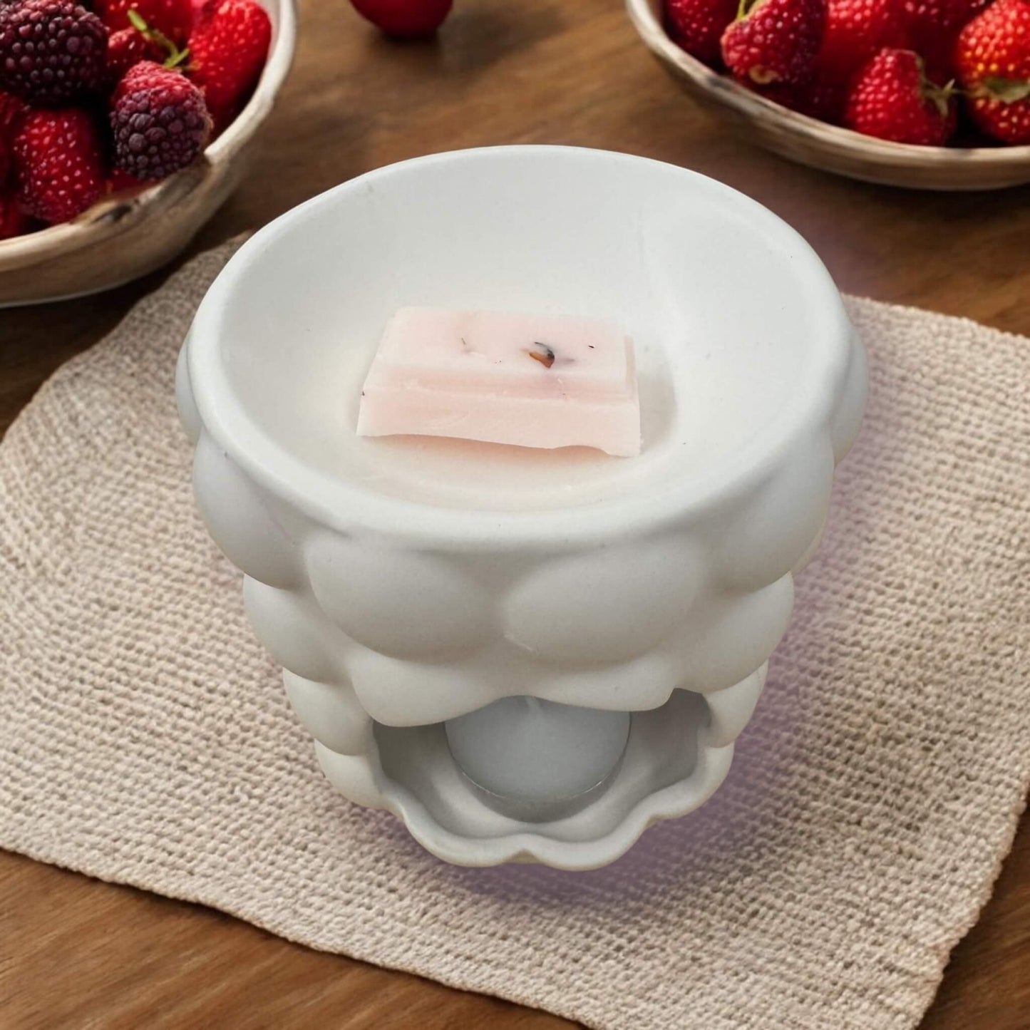 Fondant Tablette Fraise Rhubarbe - Parfum Fruité et Gourmand