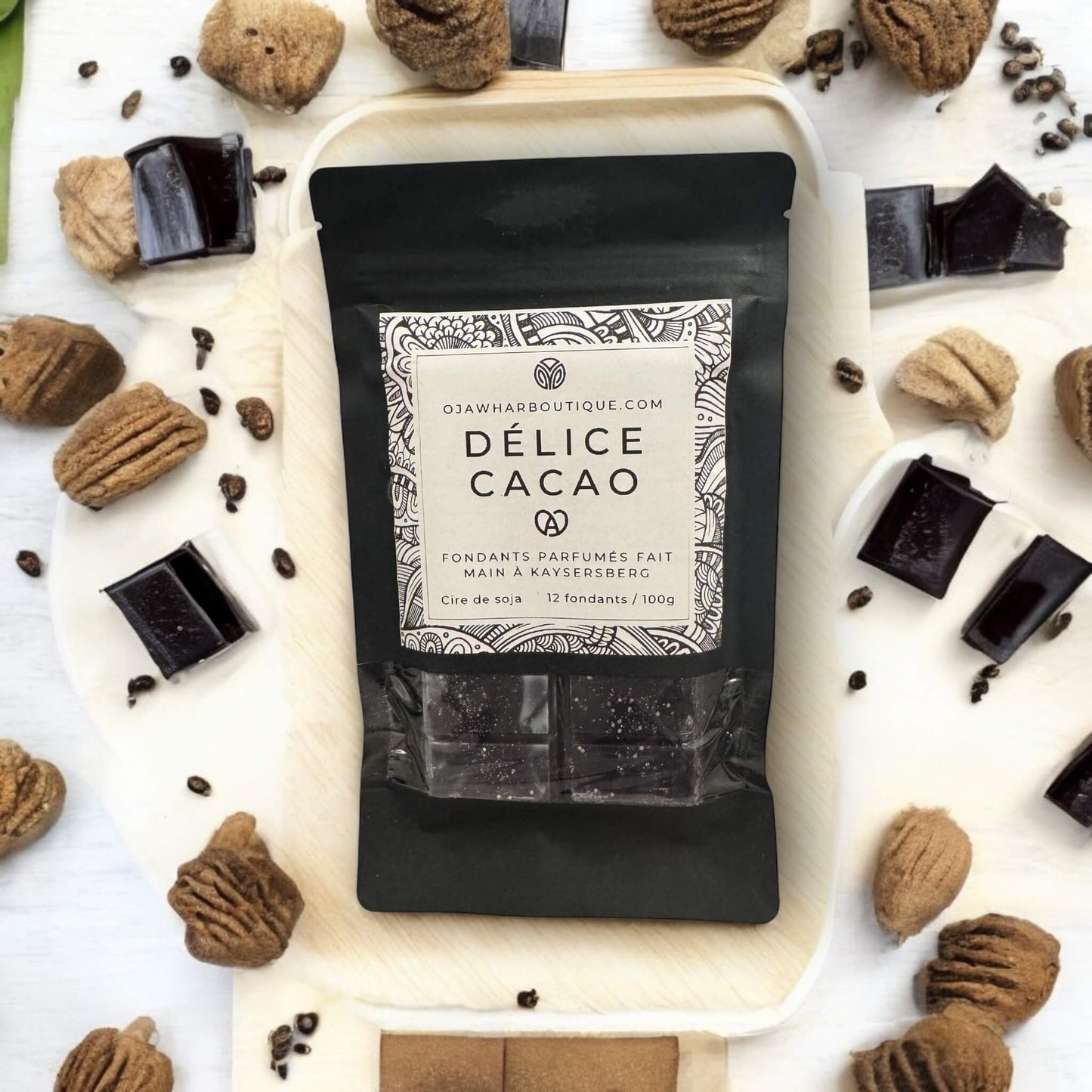 Fondant Tablette Délice Cacao - Parfum Macarons au Chocolat