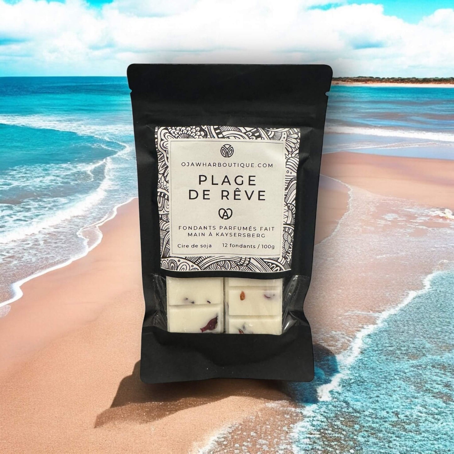 Fondant Tablette Plage de Rêve - Parfum Noix de Coco et Orange