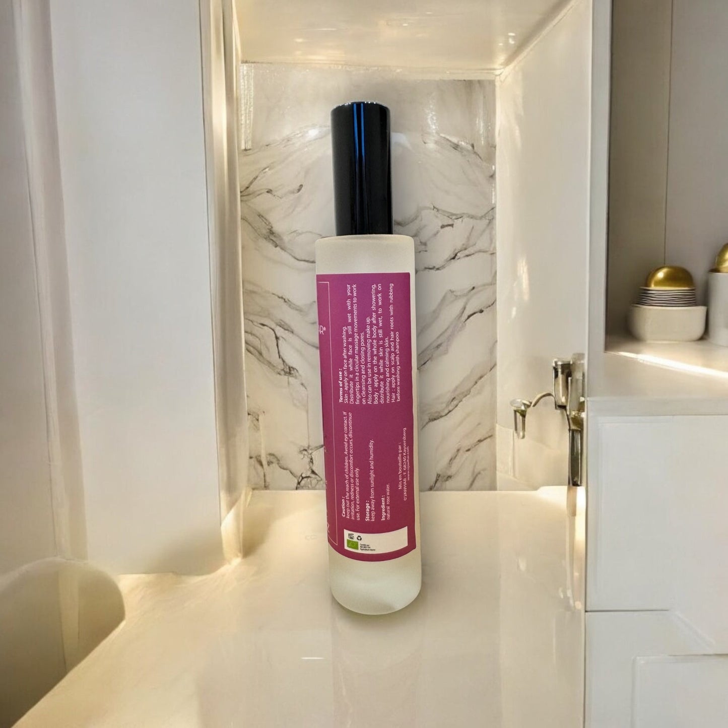 Eau de Rose O’Jawhar – 100 % Pure & Bio | Visage, Corps & Cheveux