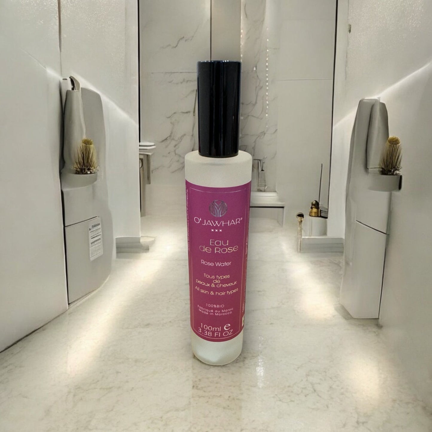 Eau de Rose O’Jawhar – 100 % Pure & Bio | Visage, Corps & Cheveux