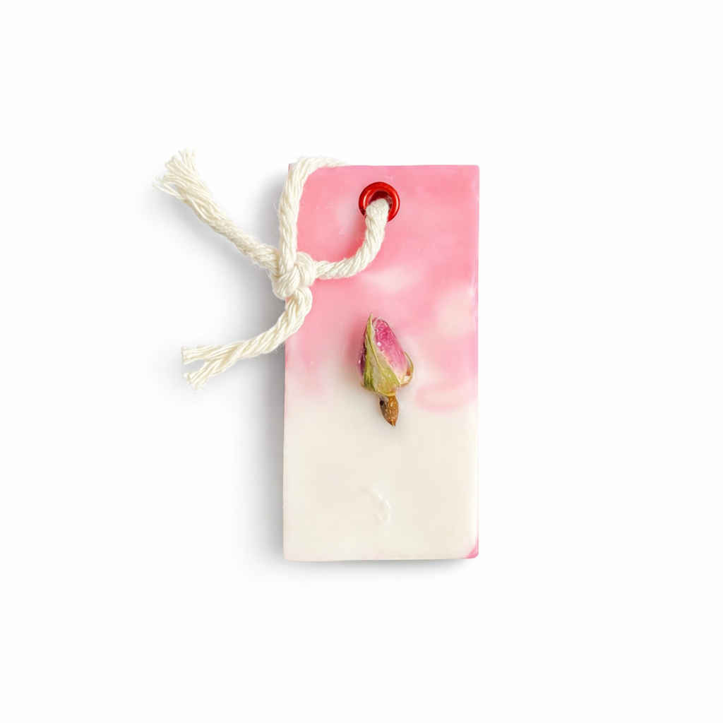 Suspension Parfumée Champagne & Rose – cire de soja & parfum de Grasse