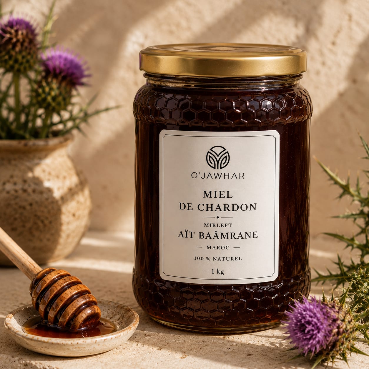 Miel de Chardon de Mirleft – Aït Baâmrane - 1 kg