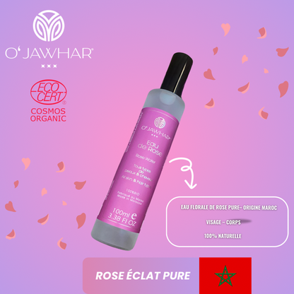 Eau de Rose O’Jawhar – 100 % Pure & Bio | Visage, Corps & Cheveux