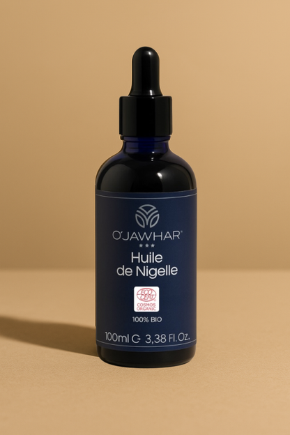 Huile de Nigelle Bio – 100 % Pure, Visage & Corps