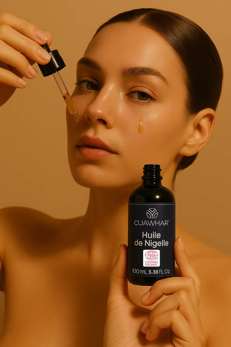 Huile de Nigelle Bio – 100 % Pure, Visage & Corps