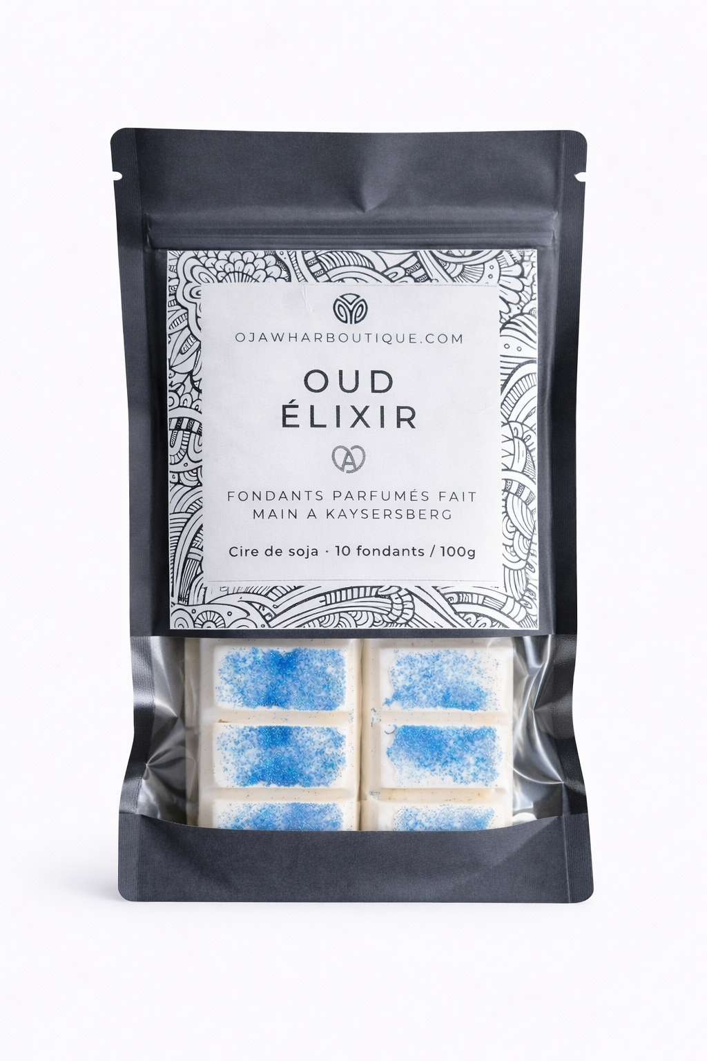 Fondant Parfumé Oud Elixir – cire de soja & parfum de Grasse