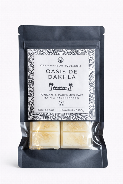 Fondant Parfumé Oasis de Dakhla – cire de soja & parfum de Grasse