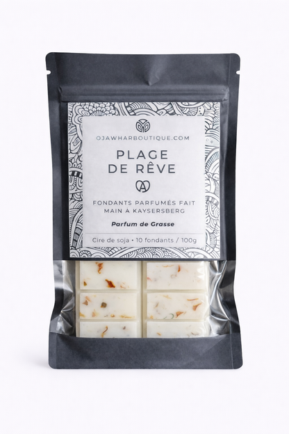 Fondant Parfumé Plage de Rêve – cire de soja & parfum de Grasse