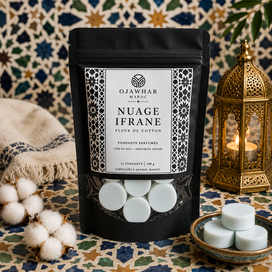 Nuage d'Ifrane – Fleur de Coton | Fondants parfumés 100 g