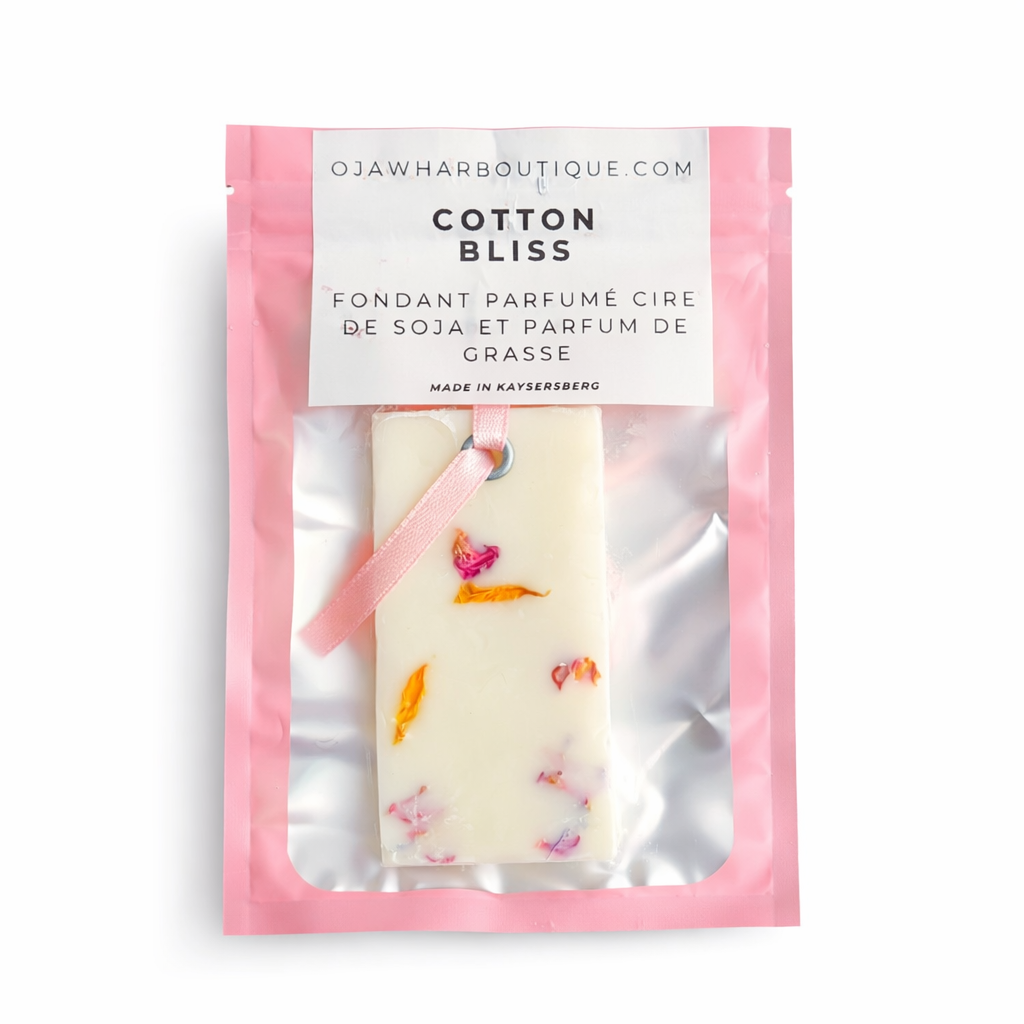 Suspension Parfumée Coton Frais – cire de soja & parfum de Grasse