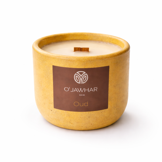 Bois de Oud – Bougie en béton