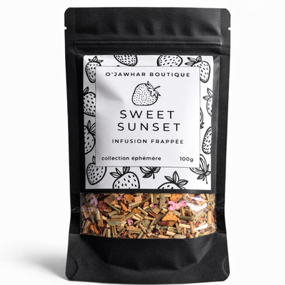 Infusion fraise pêche ananas – Sweet Sunset Ritual (100g)